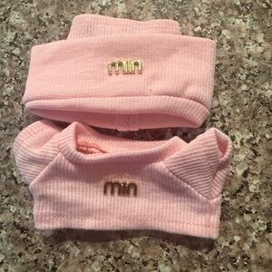 New labubu miu miu design Pink 2pc Set